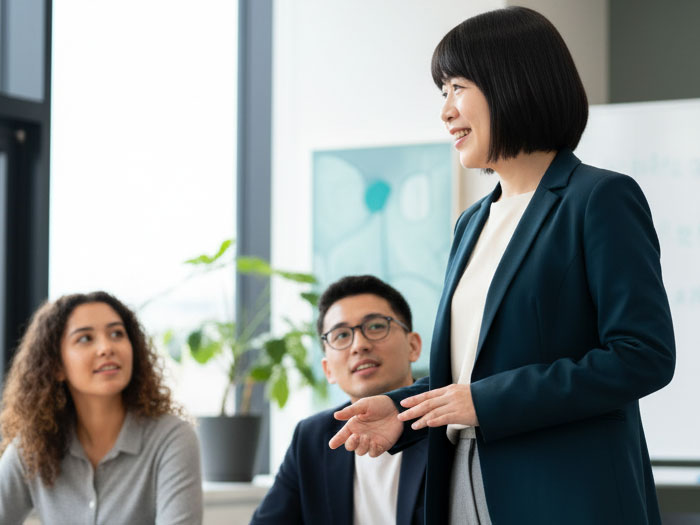 オンラインで日本語授業を受けている生徒