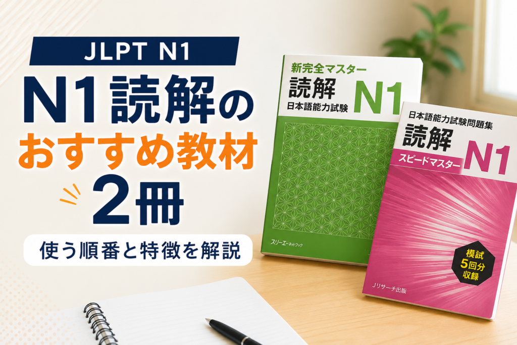 N1読解のおすすめの教材２冊